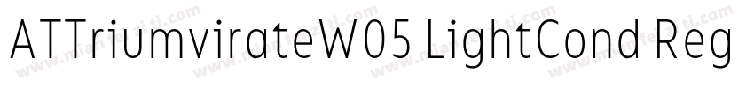 ATTriumvirateW05 LightCond Regular字体转换
